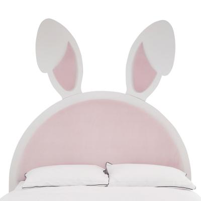 粉兔兔软包床头